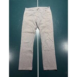 KAVU Base Camp Pants Mens 34x32 Double Knee Cargo Climbing Hiking Utility Gray‎